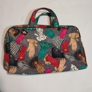 Christian Dior Gloves Print Vanity Bag